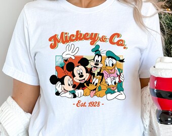 Musse Pigg-skjorta från 1928, Retro Disney-skjorta, Disney magisk skjorta, Vintage Disneyland, Disney semesterskjorta