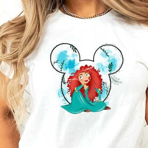 Merida T-Shirt, Brave Princess Shirt, Mickey Ears Shirt, Merida Shirt, Disney Shirt, Princess Outfit, Princess Birthday, Disney Princess Tee