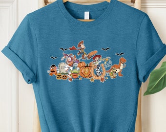 Retro Disney Toy Story Halloween Shirt, Buzz,Woody,Jessie,Aliens,Disneyworld Halloween Shirt,Halloween 2023 Shirt,Halloween passendes T-Shirt