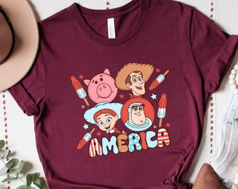 Toy Story America Shirt, Toy Story Shirt, Patriottisch shirt, Great America shirt, Onafhankelijkheidsshirt, Vrijheidsshirt