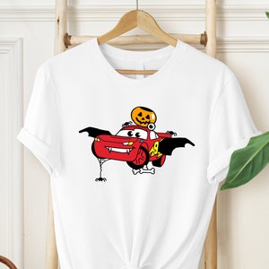 Lightning McQueen Halloween Shirt, Disney Halloween Shirt, Disney Cars Shirt, Vintage McQueen Halloween Shirt, Disney Trip Shirt