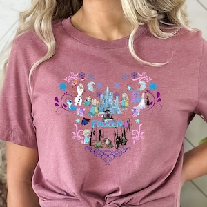 Disney Princess Shirt, Elsa Shirt, Anna Shirt, Olaf Shirt, Princess Mickey Head Shirt, Frozen Shirt, Frozen Character Shirt