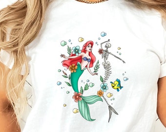 The Little Mermaid Shirt, Princess Ariel Shirt, Disney Princess Shirt, Disney Girl Trip 2023, Disney Family Shirt, Vintage Mermaid