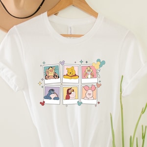 Camiseta de Winnie The Pooh, camisetas de dibujos animados para niños, camiseta de oso Winnie Piglet Eeyore Tigger, regalo para niños, camiseta para niños pequeños, camiseta unisex