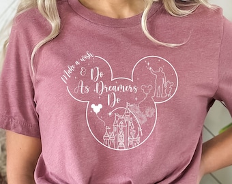 Disney Dreams Shirt, Disney Shirt, Buntes Vacay Shirt, Disneyworld Shirt, Mickey Ears Shirt, Disney Castle, Magic Kingdom Shirt