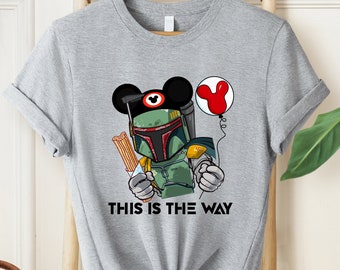 This Is The Way Shirt, Mandalorian Shirt, Mouse Ears Shirt, Disney T-Shirt, Disney Man Shirt, Star Wars Shirt, Star Wars