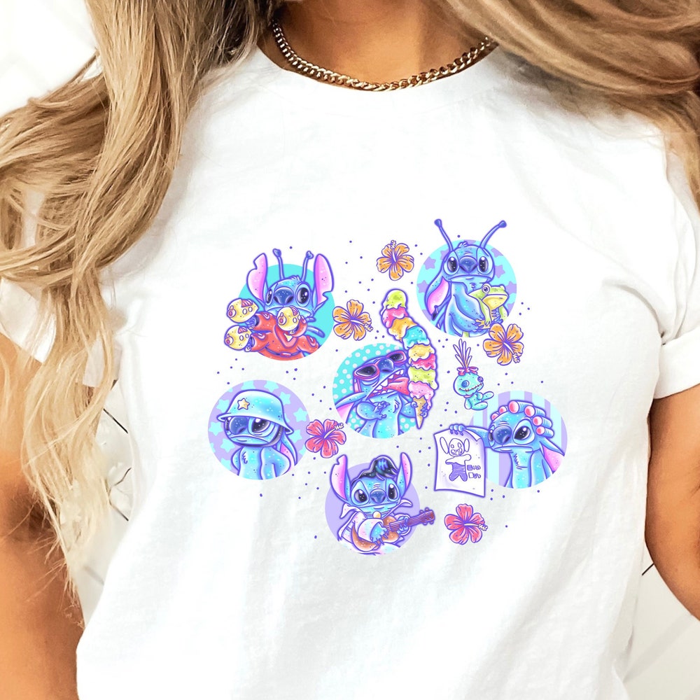 Summer Stitch Shirt, Disney Stitch Shirt, Disney Shirt,Ohana Shirt, Family Shirt, Disney Vacation Shirts, Couple Matching Shirts