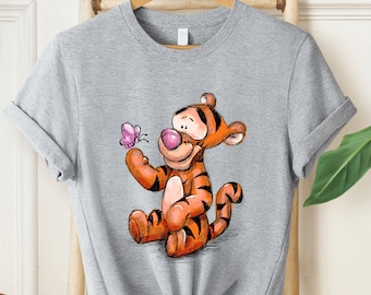 Disney Tigger Shirt, Tigger Sketch Shirt, Tigger Portrait Shirt, Cute Winnie The Pooh Shirt, Disney Matching Shirt, Disneyland Family Shirts