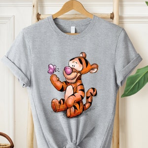 Disney Tigger Shirt, Tigger Sketch Shirt, Tigger Portrait Shirt, Cute Winnie The Pooh Shirt, Disney Matching Shirt, Disneyland Family Shirts