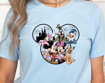 Mickey and Friends Shirt, Disney Shirt,  Mickey Ears Shirt, Custom Disneyworld Shirt, Vintage Disneyland Shirt, Disney Vacation Tee