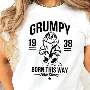 Vintage Grumpy Shirt, Grumpy 1938 Shirt, Seven Dwarfs Shirt, Disney Shirt, Disneyland Shirt, Disney World Tee, Matching Family Disney shirt