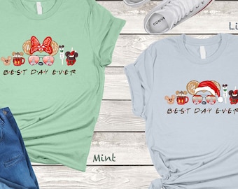 Mejor camiseta del día, camisas de viaje de Disney, camisa linda de bocadillos de Disney, camiseta de vacaciones de Disney, camisas lindas de parejas de Disney, camisetas familiares de Disney