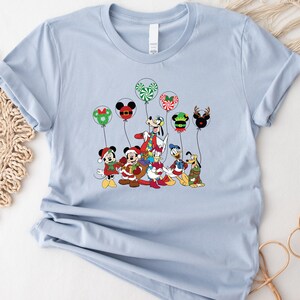 Disney Christmas Shirt, Disney Christmas Matching Shirt, Disney Balloon Shirt, Mickey Minnie and Friends, Disney Matching Shirt