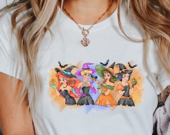 Disney Halloween Princess Shirts, Disneyland Princess Halloween Shirts, Disney Princess Tee, Disney Halloween Women Shirts, Witchy Tee