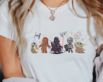 Star Wars Shirt, Droids Abbey Road T-Shirt, Movie Music Mashup Adults Gift For Men T Shirt, Disney Shirt, Starwars Shirts, Star Wars Gift