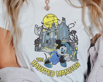 La camisa de la mansión encantada, camisa de Mickey Halloween, camiseta de la mansión encantada, camisa de Halloween de Disney, camisa de Halloween, camisa de Magic Kingdom