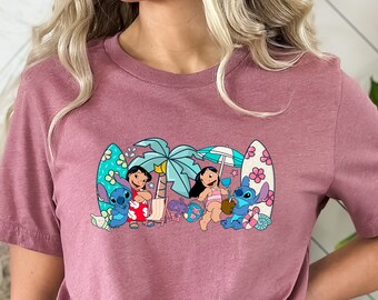 Lilo y Stitch Summer Shirt, Funny Stitch Shirt, Lilo And Stitch, Disney Stitch Shirt, Summer Time, Disney Family Vacation