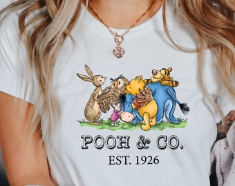 Pooh And Co Est 1926 Shirt,Vintage Disney Winnie The Pooh Shirt, Retro Pooh Bear Tee, Pooh And Friends Shirt, Disneyland Trip