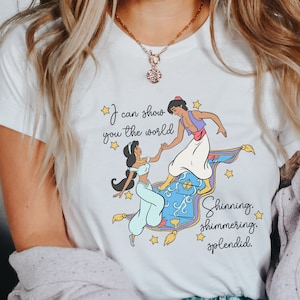 Aladdin And Jasmine A New World Flying Carpet Shirt, Disney Jasmine Princess Tee, Disney Vacation Shirt, Magic Kingdom Shirt