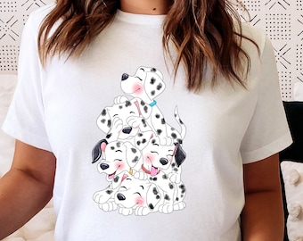 3匹のダルメシアンのグラフィックTシャツ、ヴィンテージのダルメシアン