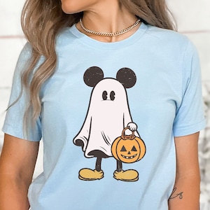 Vintage Mickey Mouse Halloween  Shirt, Disneyland Halloween Shirt, Mickey Ghost Shirt, Disney Halloween Shirt, Halloween Gift