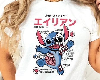 Halloween Stitch Shirt,  Disney Halloween Shirt, Stitch Skeleton Shirt, Stitch Zombie Shirt, Trick Or Treat Shirts, Disneyland Shirt