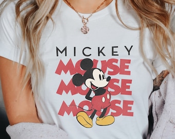 Camiseta de Mickey Mouse, camisas de Disney, camiseta de vacaciones de Disney, camisetas de Disneyworld, camisetas de la familia de Disney, camiseta unisex de Disney