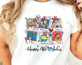 Camisa feliz del 4 de julio, camisa Merica de Toy Story, camisa de Estados Unidos, camisa del 4 de julio, camisa del día de la independencia, regalo de Disney del 4 de julio