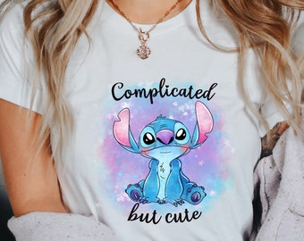 Kompliziertes aber süßes Shirt, Disney Stitch Shirts, Disney Ohren Shirts, Disneyworld Familie Shirts, Kinder Shirt