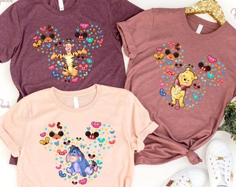 Winnie The Pooh Shirt, Pooh and Friends, Mickey Ears Shirt, Disney Family Vacation, Disney Group Shirts, Tigger, Eeyore Comfort Colors Shirt