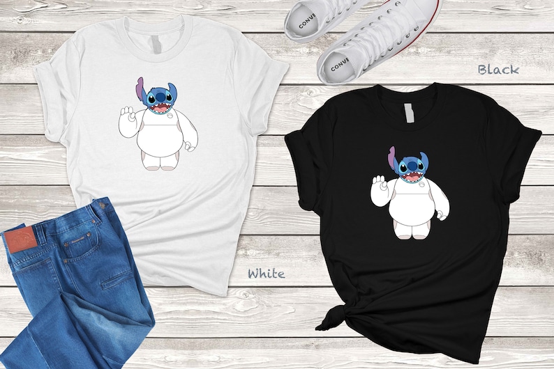 Stıtch Balloon Shirt Disneyworld Family Shirts, Stitch Robot Shirt, Kids Disneyworld Shirts, Mickey Balloon Shirt imagen 2