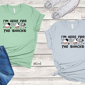 I’m Here For The Snacks, 101 Dalmatian Shirt, 101 Dalmatians, Disney Snacks Shirt, Mickey Ears Shirt, Disney Drink Shirt, Disney Food Shirt image 2
