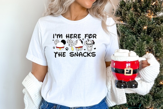 I’m Here For The Snacks, 101 Dalmatian Shirt, 101 Dalmatians, Disney Snacks Shirt, Mickey Ears Shirt, Disney Drink Shirt, Disney Food Shirt