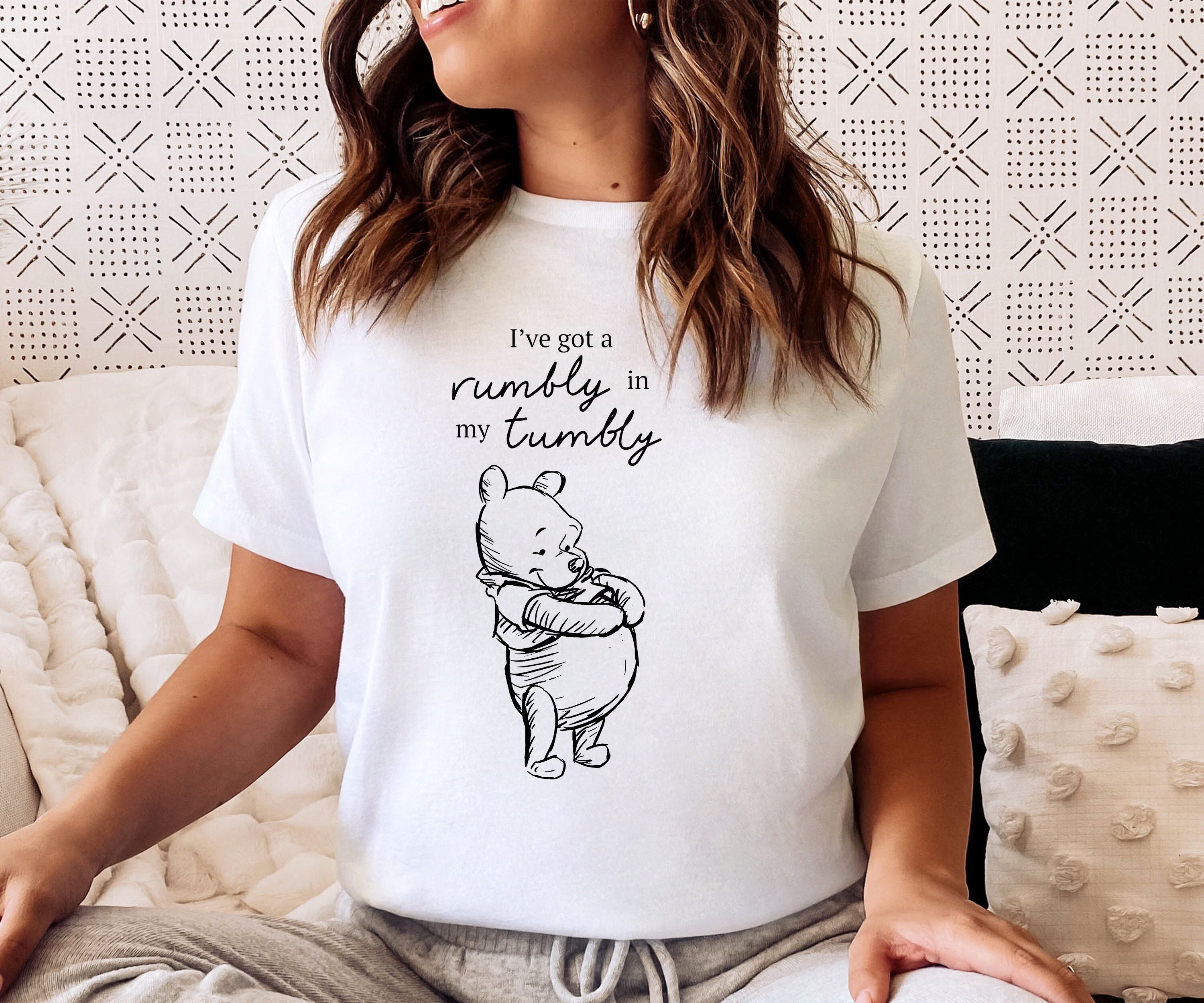 I Have Got A Rumbly In My Tumbly Shirt, Winnie The Pooh  Shirt, Pooh Bear Shirt,Winnie The Pooh Shower Gift