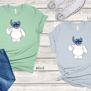 Stıtch Balloon Shirt Disneyworld Family Shirts, Stitch Robot Shirt, Kids Disneyworld Shirts, Mickey Balloon Shirt imagen 5