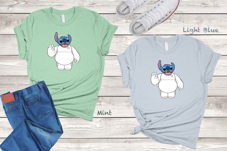 Stıtch Balloon Shirt Disneyworld Family Shirts, Stitch Robot Shirt, Kids Disneyworld Shirts, Mickey Balloon Shirt imagen 5