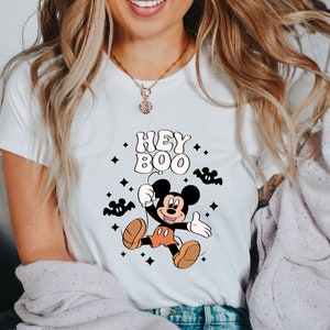 Hey Boo Mickey Shirt, Mickey Halloween Shirt, Pumpkin Mickey, Disney Spooky Season Shirt, Disney Halloween Shirt , Comfort Colors