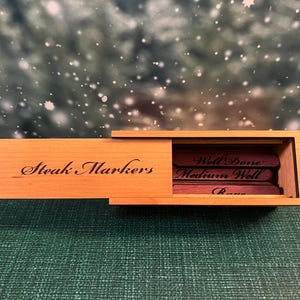Personalized Steak Markers