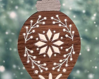 Nordic Snowflake Christmas Ornament