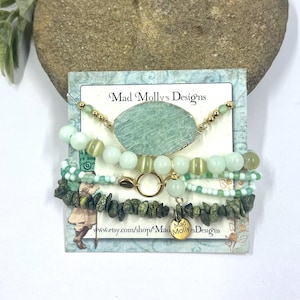 Mad Molly’s Agate Stack of 4 Bracelets