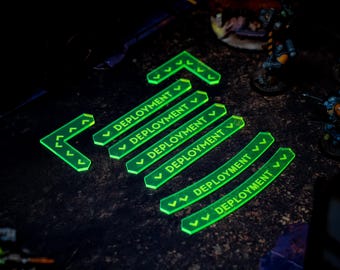 Deployment Zone Marker Set for 11th Edition Grimdark Wargames