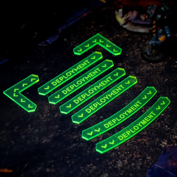 Deployment Zone Marker Set for 11th Edition Grimdark Wargames