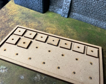 Magnetisierte Bewegungstabletts mit vormagnetisierten Bodeneinsätzen für Fantasy Rank and File Kriegsspiele
