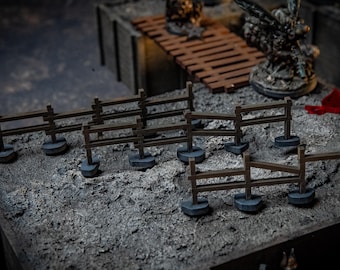 Valla de madera para terreno disperso: Kit de Wargaming de 28 mm para Trench Crusade