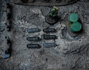 Graben Kreuzzug Down Tokens