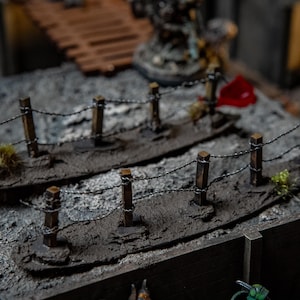 Taggtrådsstängsel Spridningsterräng | Kompatibel med Trench Crusade, Bolt Action och mer