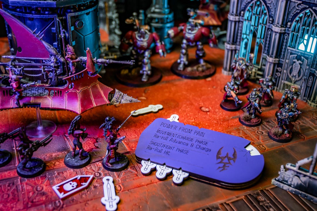 Power From Pain Tracker for 10th Edition Grimdark Wargames With