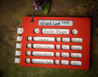 Fantasy Spell Tracker für klassische Rank and File Kriegsspiele