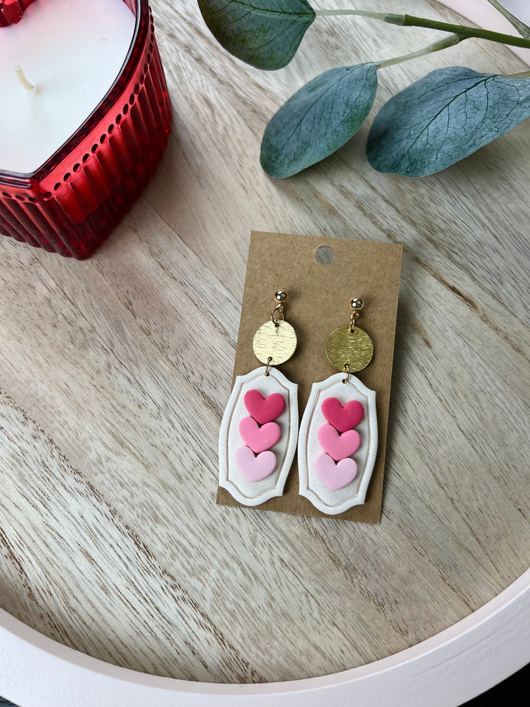 Sparkly Rhinestones Heart Earrings