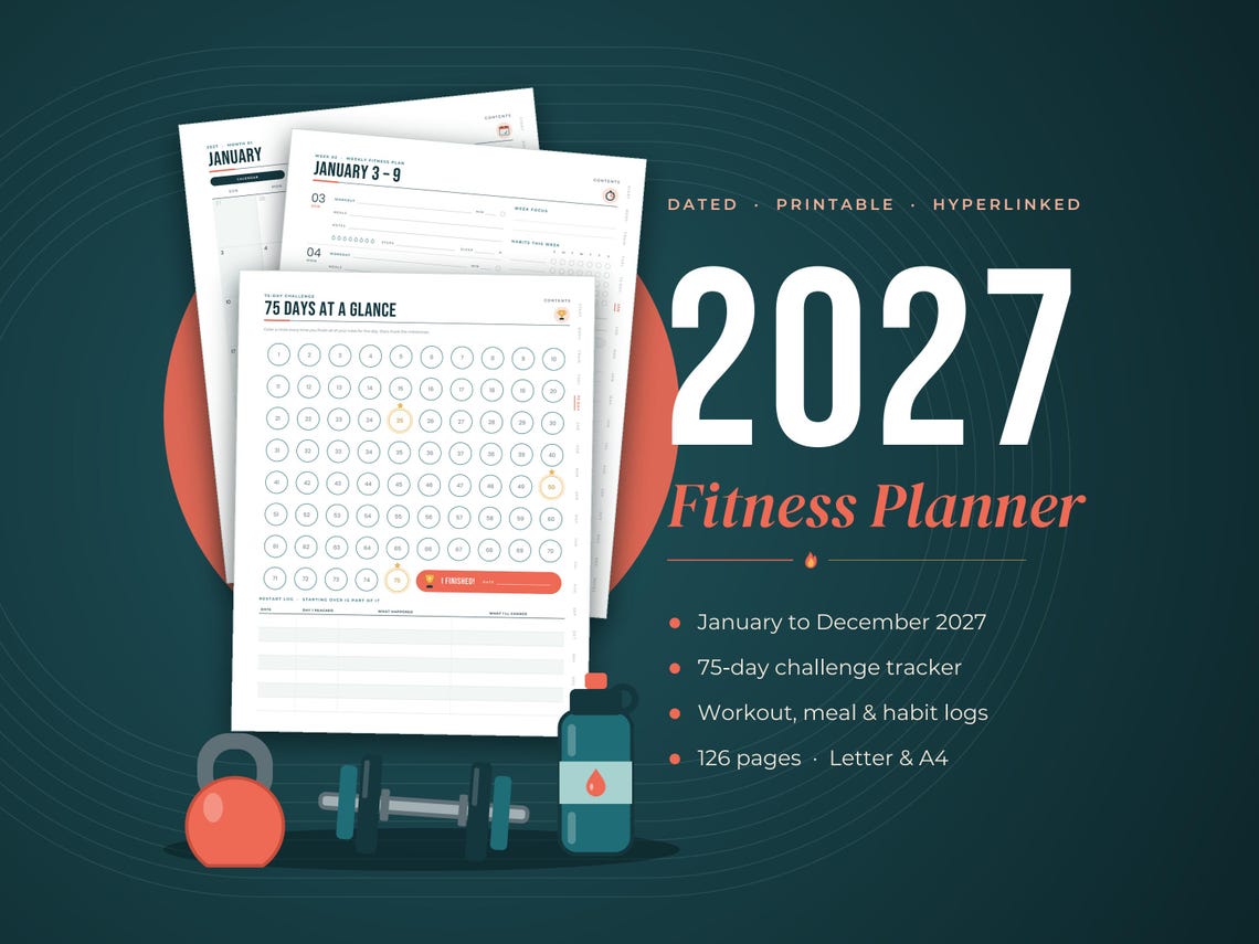 2027 Fitness Planner